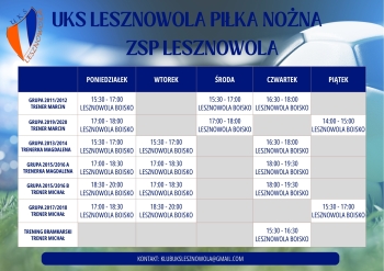 TERMINARZ PIŁKA NOŻNA 