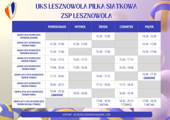 TERMINARZ LESZNOWOLA