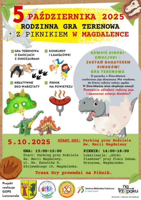 Rodzinna gra terenowa - Magdalenka ZAPRASZAMY