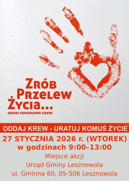 ZRÓB PRZELEW ŻYCIA 27.01.2025