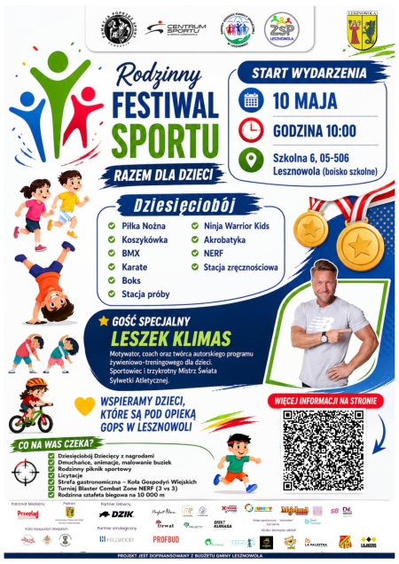  Rodzinny Festiwal Sportu – Razem dla Dzieci 10/05/2026