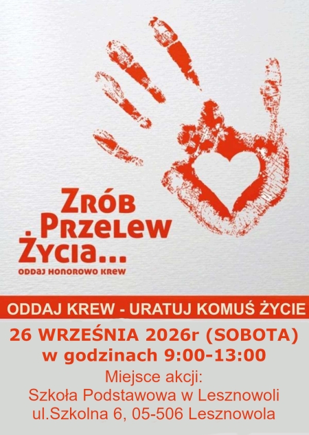 ZRÓB PRZELEW ŻYCIA 26/09/26