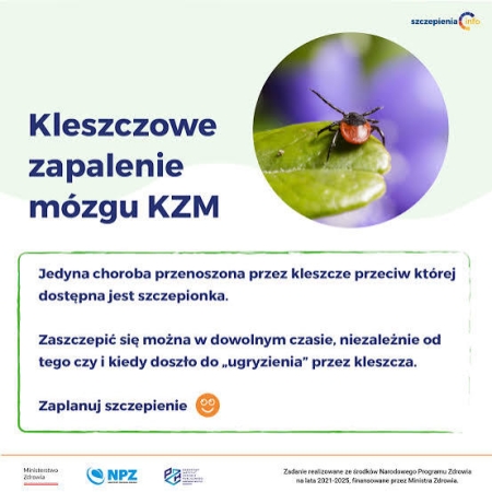 Ankieta - bezpłatne szczepienie przeciw kleszczowemu zapaleniu mózgu (KZM)